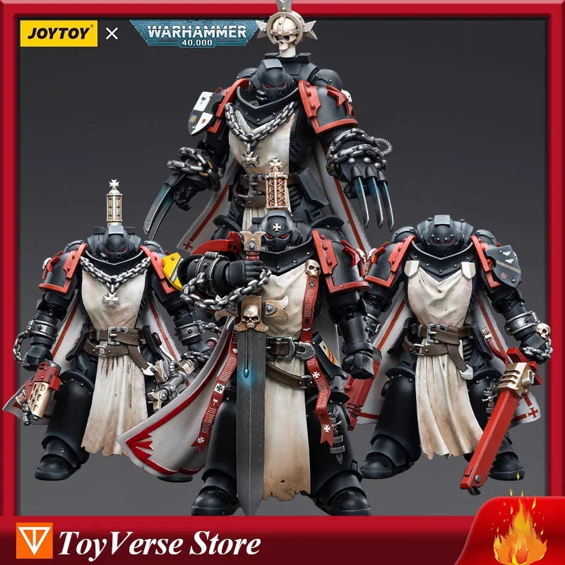 [IN STOCK] JOYTOY Warhammer 40k 1/18 Action Figures Black Templars Primaris Sword Brethren Collections Figures