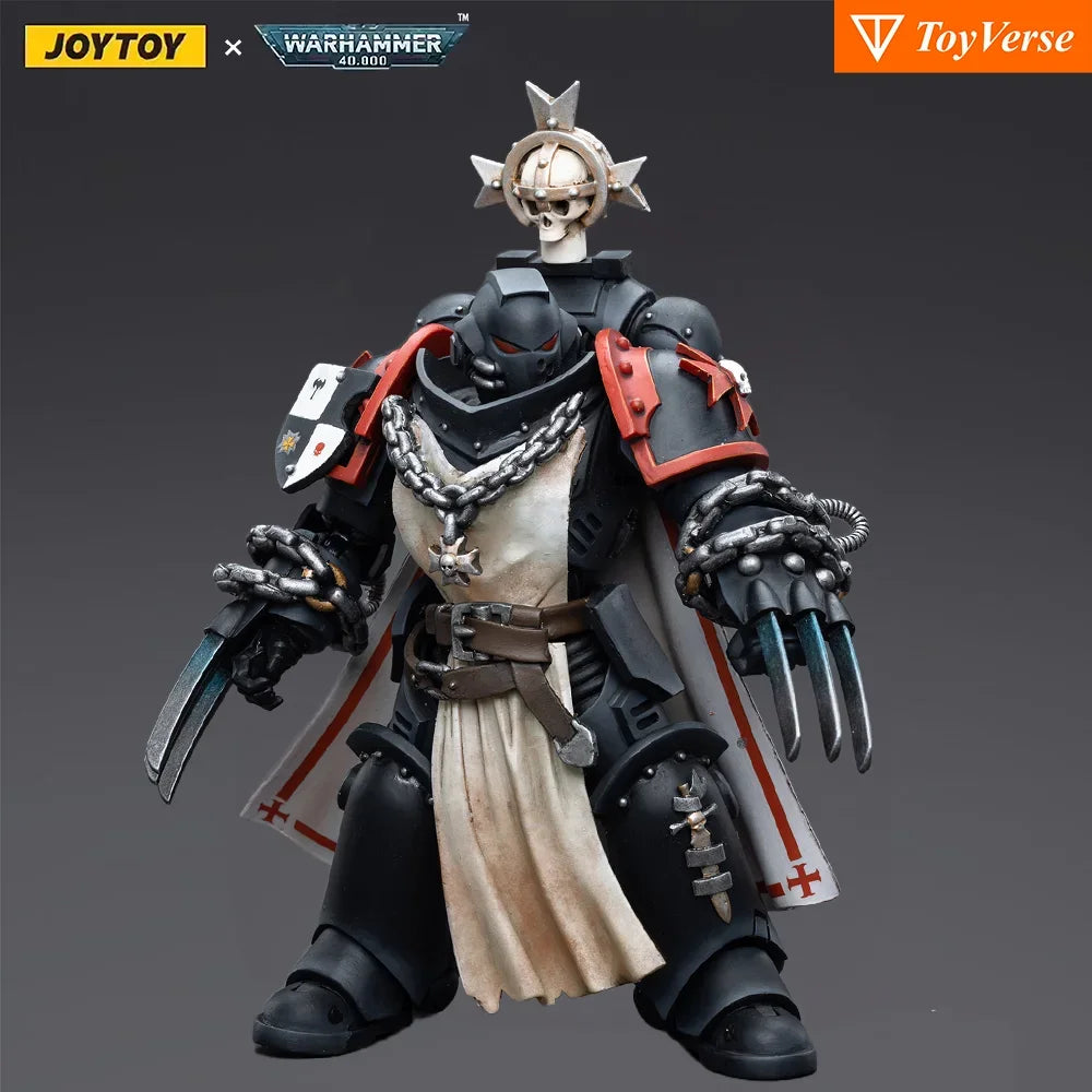 [IN STOCK] JOYTOY Warhammer 40k 1/18 Action Figures Black Templars Primaris Sword Brethren Collections Figures