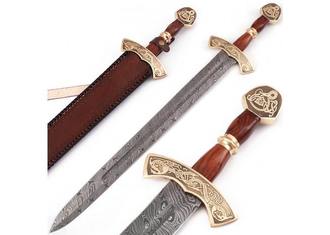 Warriors Call Damascus Steel Carolingian Viking Sword