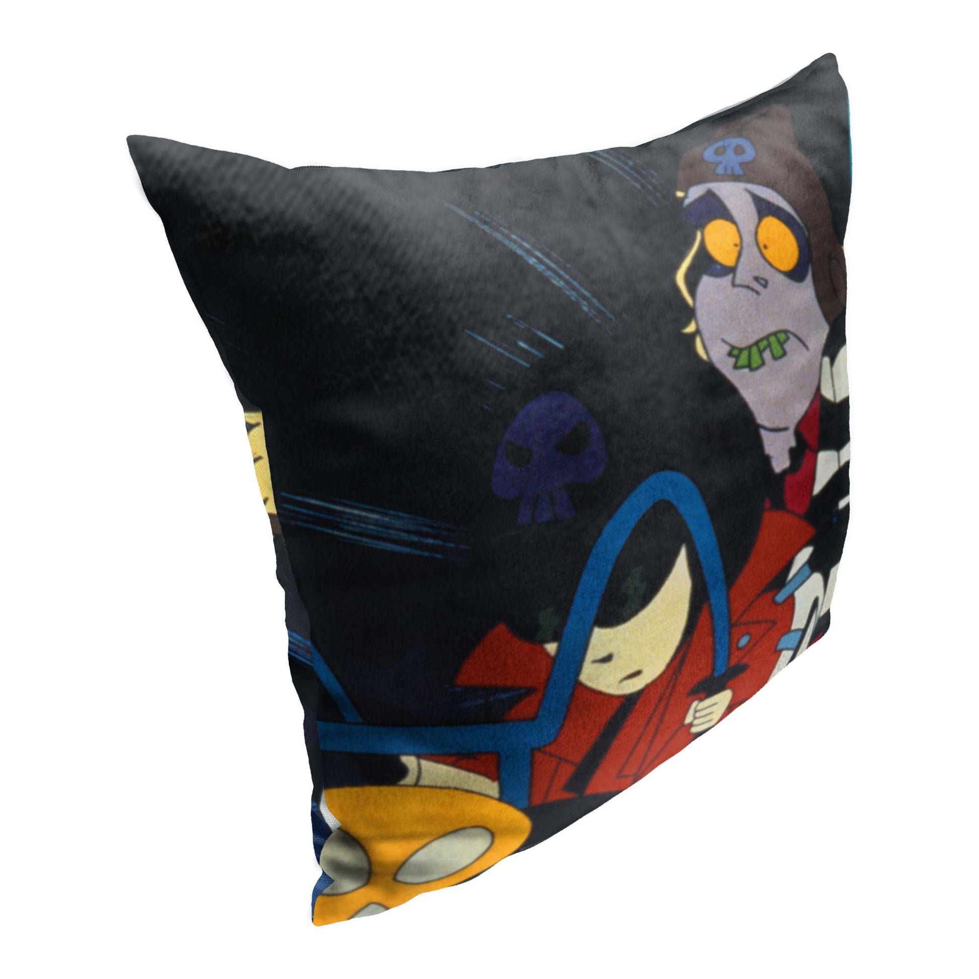 WB Beetlejuice Animated Ghost Rider Printed Throw Pillow, 18"x18"