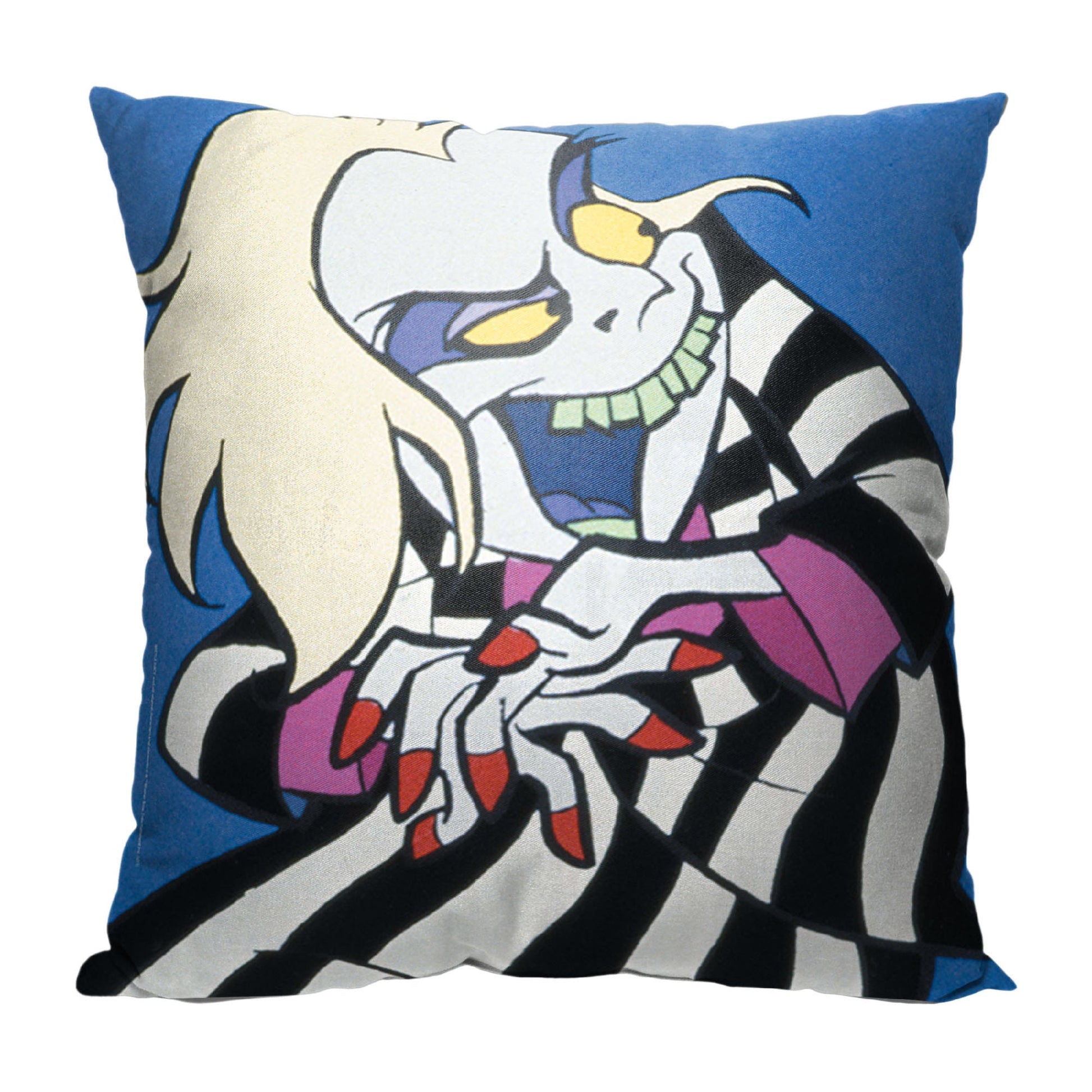 WB Beetlejuice Animated Scheming Beetle Printed Throw Pillow, 18"x18"