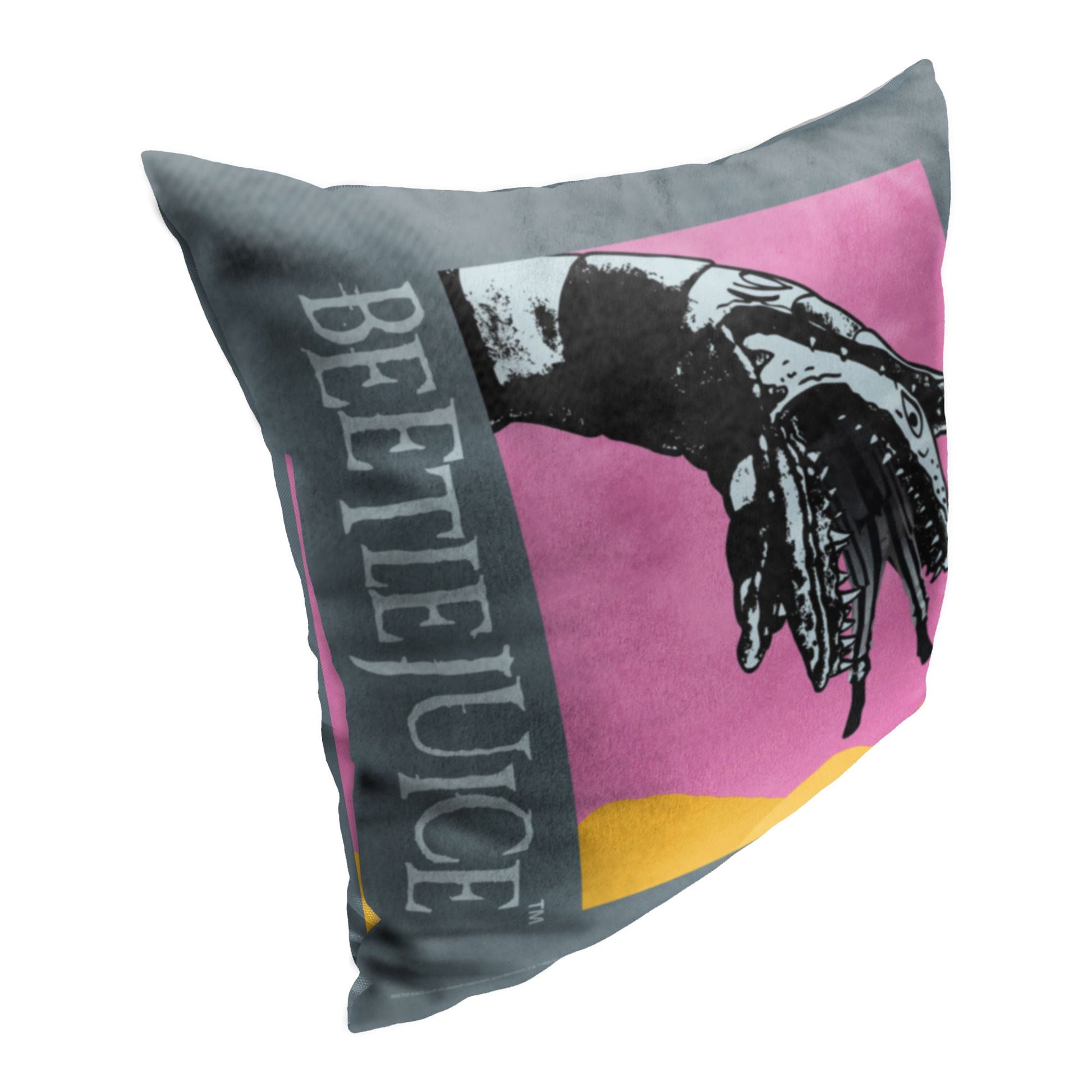 WB-Beetlejuice, Devoured Printed Throw Pillow, 18"x18"