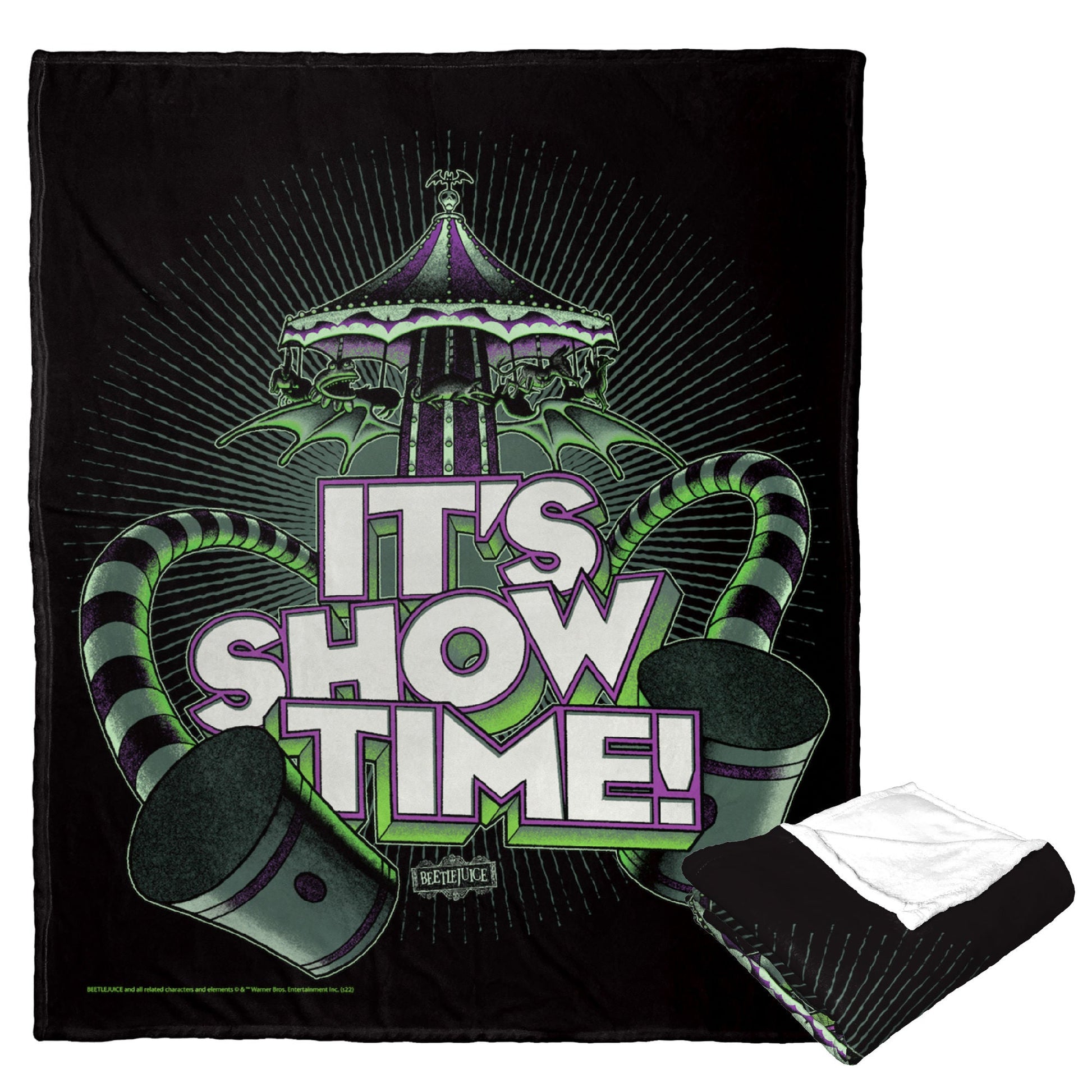 WB-Beetlejuice, Showtime, Silk Touch Throw 50" x 60"