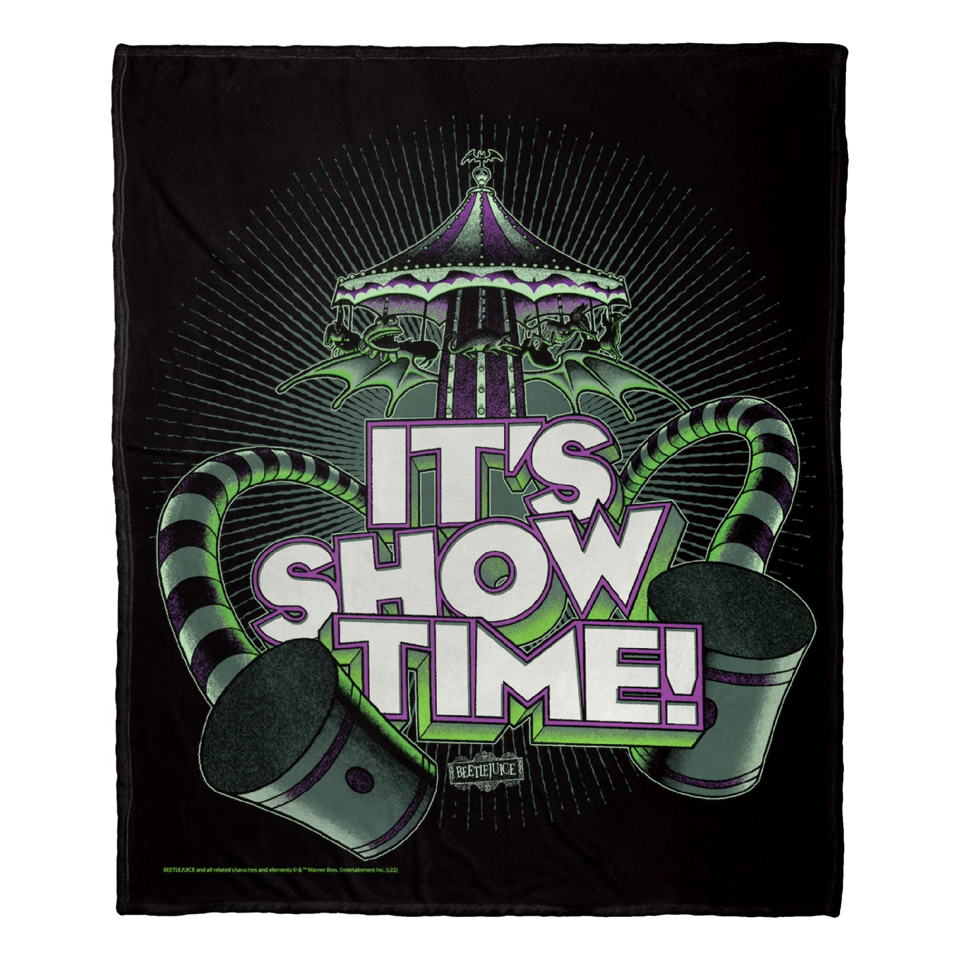 WB-Beetlejuice, Showtime, Silk Touch Throw 50" x 60"