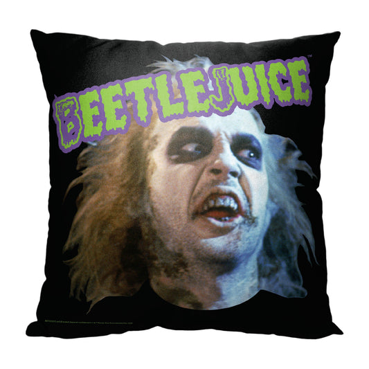 WB-Beetlejuice, World Tour Printed Throw Pillow, 18"x18"