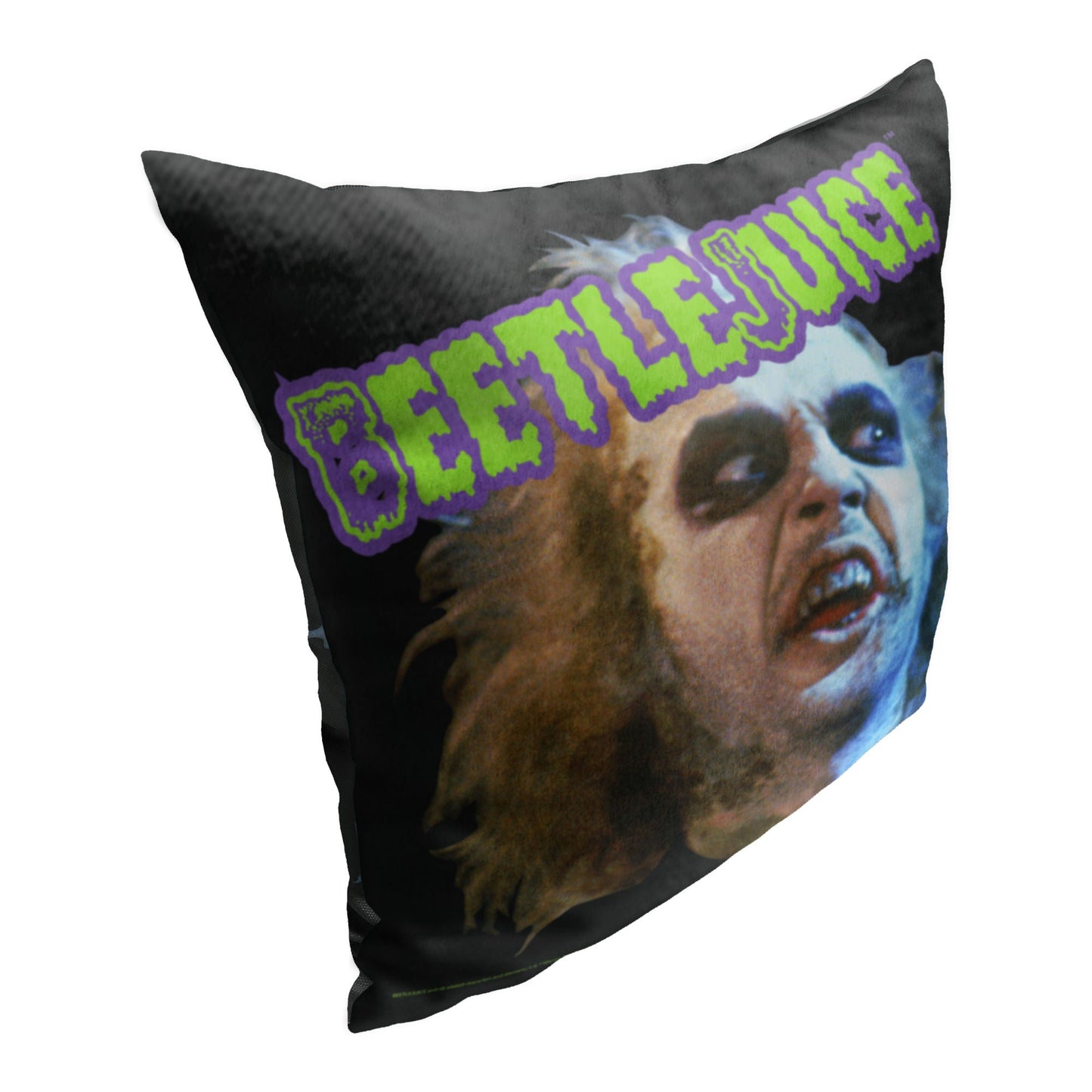 WB-Beetlejuice, World Tour Printed Throw Pillow, 18"x18"