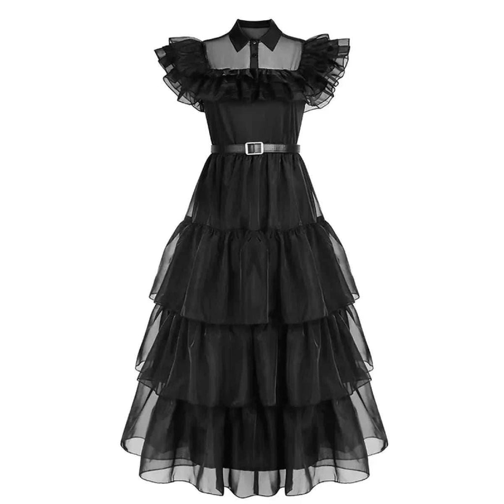 Wednesday Addams Cosplay Dress - style A / M