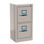 Filing Cabinet for Minifigs made using LEGO parts - B3 Customs - White