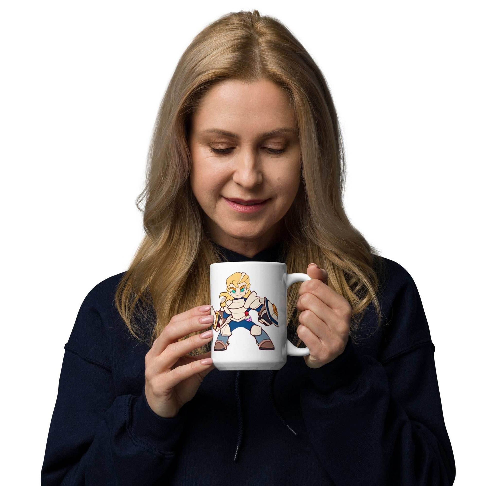 Skyland Arts Intrepid Fighter white glossy 15 oz mug - 