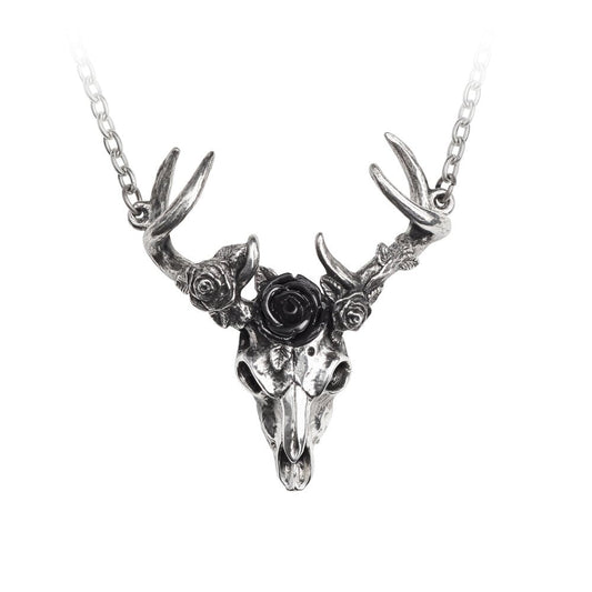 White Hart, Black Rose Pendant