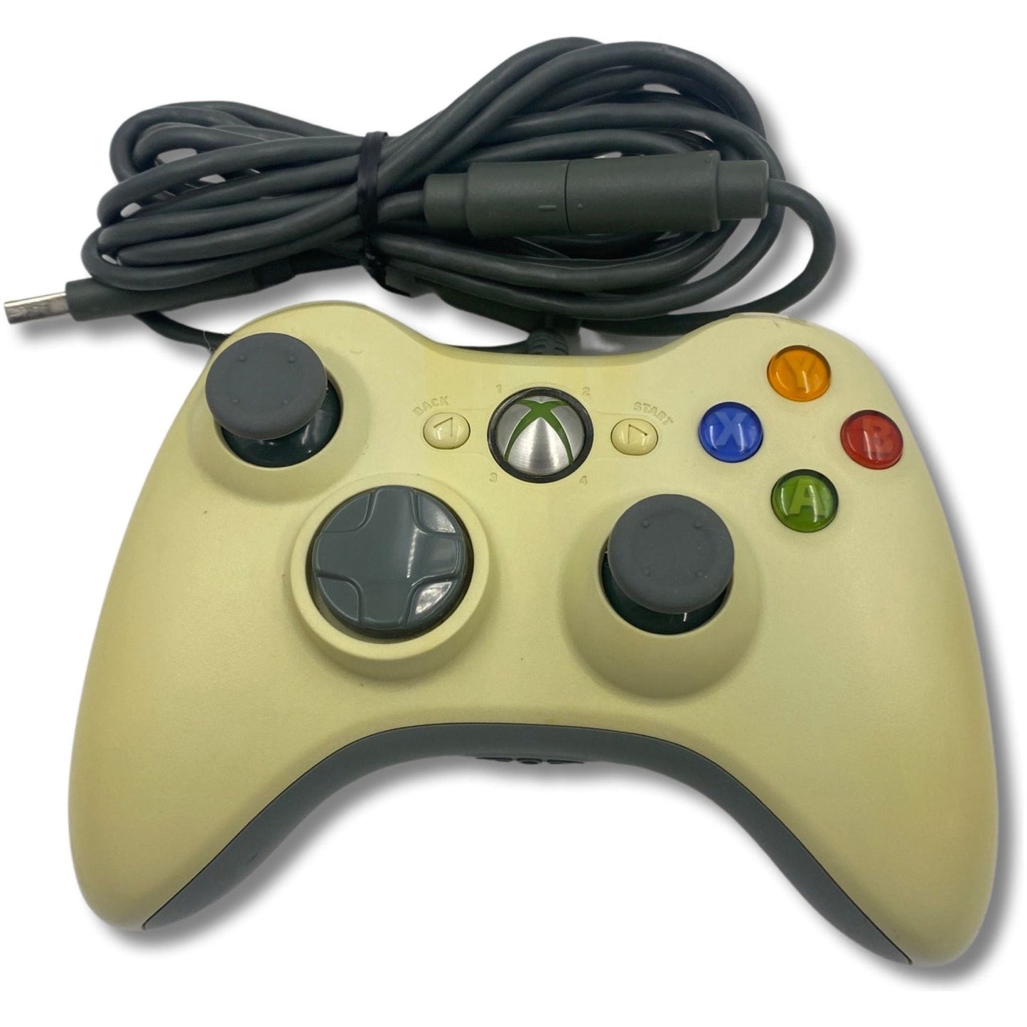 White Xbox 360 Wired Controller - Xbox 360