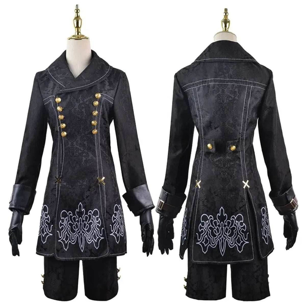 NieR: Automata 9S & 2B Cosplay Costume with Wig and Accessories - 9S Wig Only / S