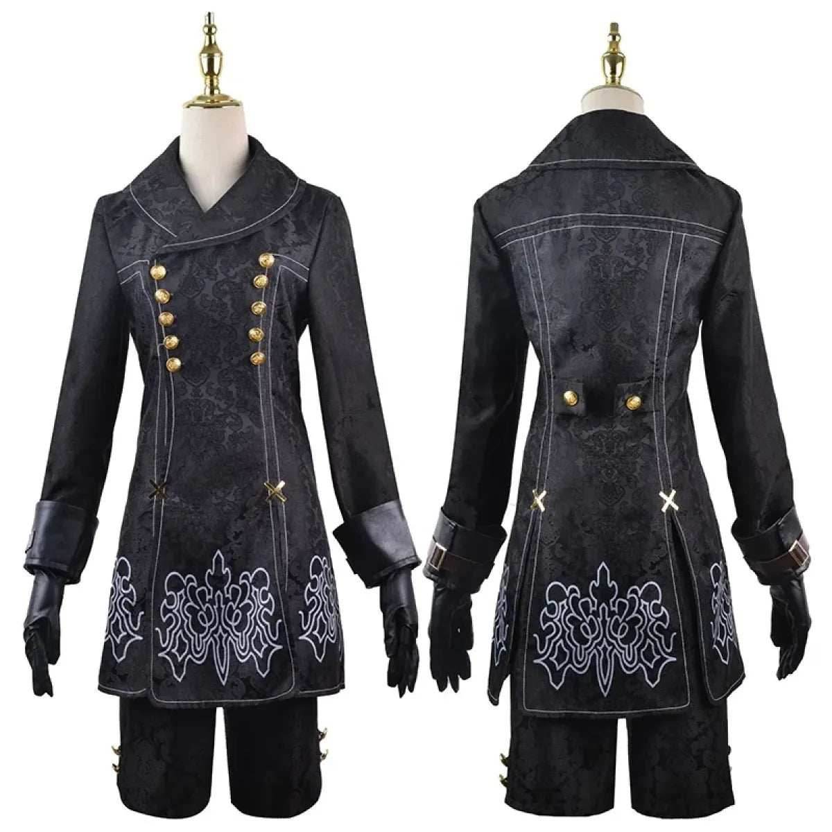 NieR: Automata 9S & 2B Cosplay Costume with Wig and Accessories - 9S Wig Only / S
