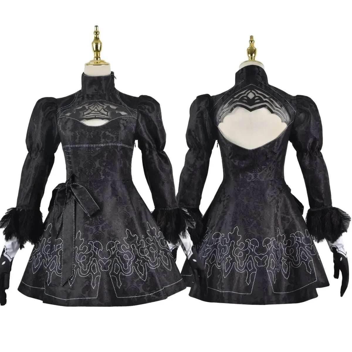 NieR: Automata 9S & 2B Cosplay Costume with Wig and Accessories - 9S Wig Only / S