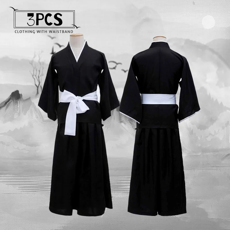 Wiltshire-Costumes de Cosplay Kuchiki Rukia, Kurosaki Ichigo Die Pa Soul Society, Kimono Kendigami, Tenue Complète, Guerre de Sa