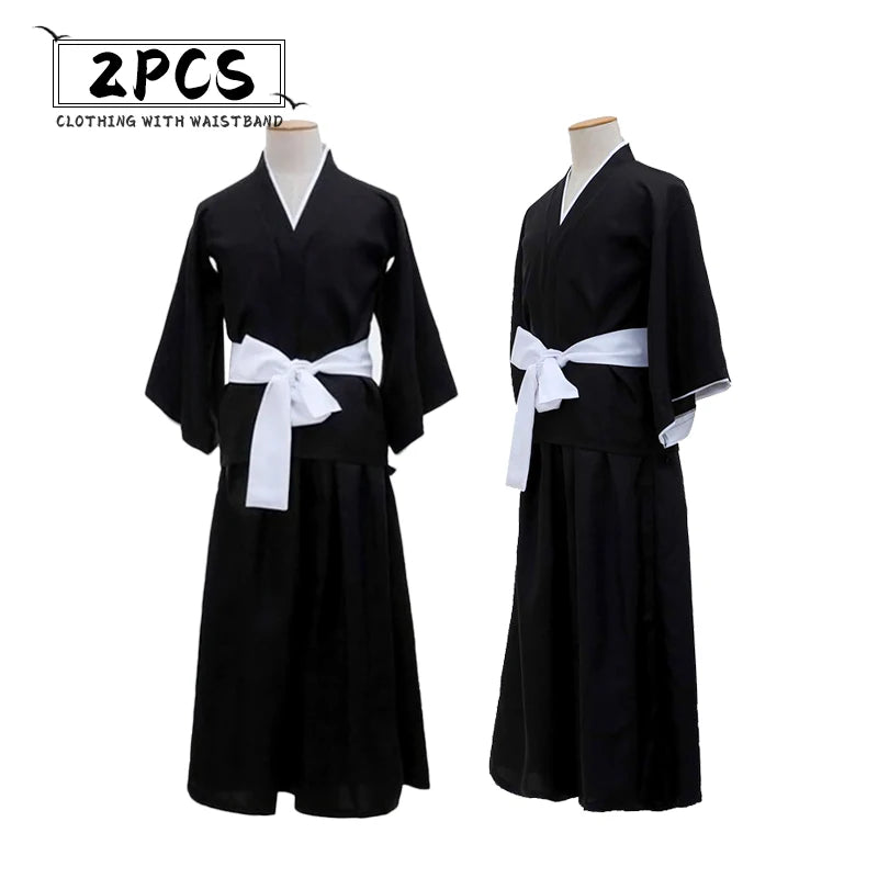 Wiltshire-Costumes de Cosplay Kuchiki Rukia, Kurosaki Ichigo Die Pa Soul Society, Kimono Kendigami, Tenue Complète, Guerre de Sa