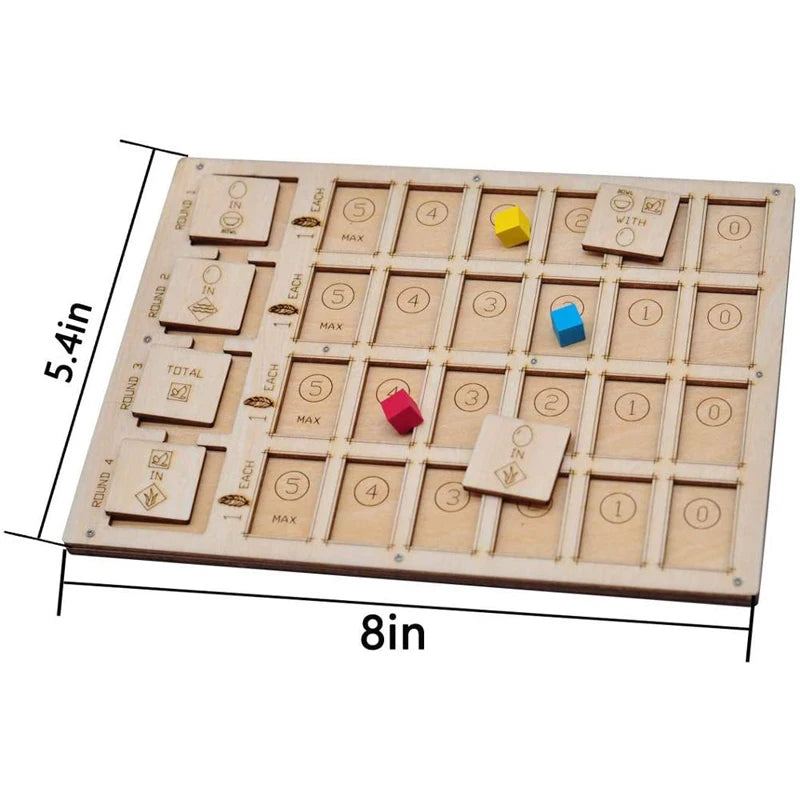 Wingspan Objective Scoreboard Wooden Laser Cut Goal Board