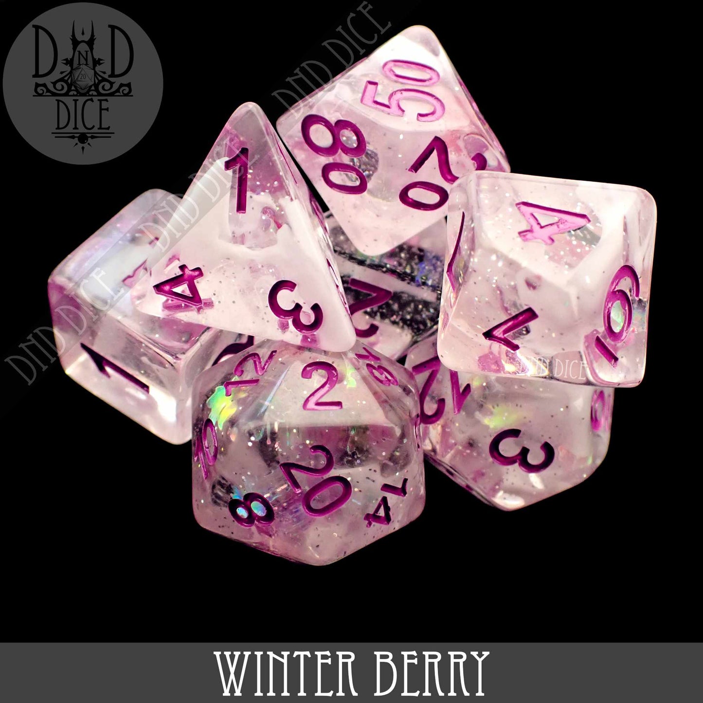 Winter Berry Dice Set