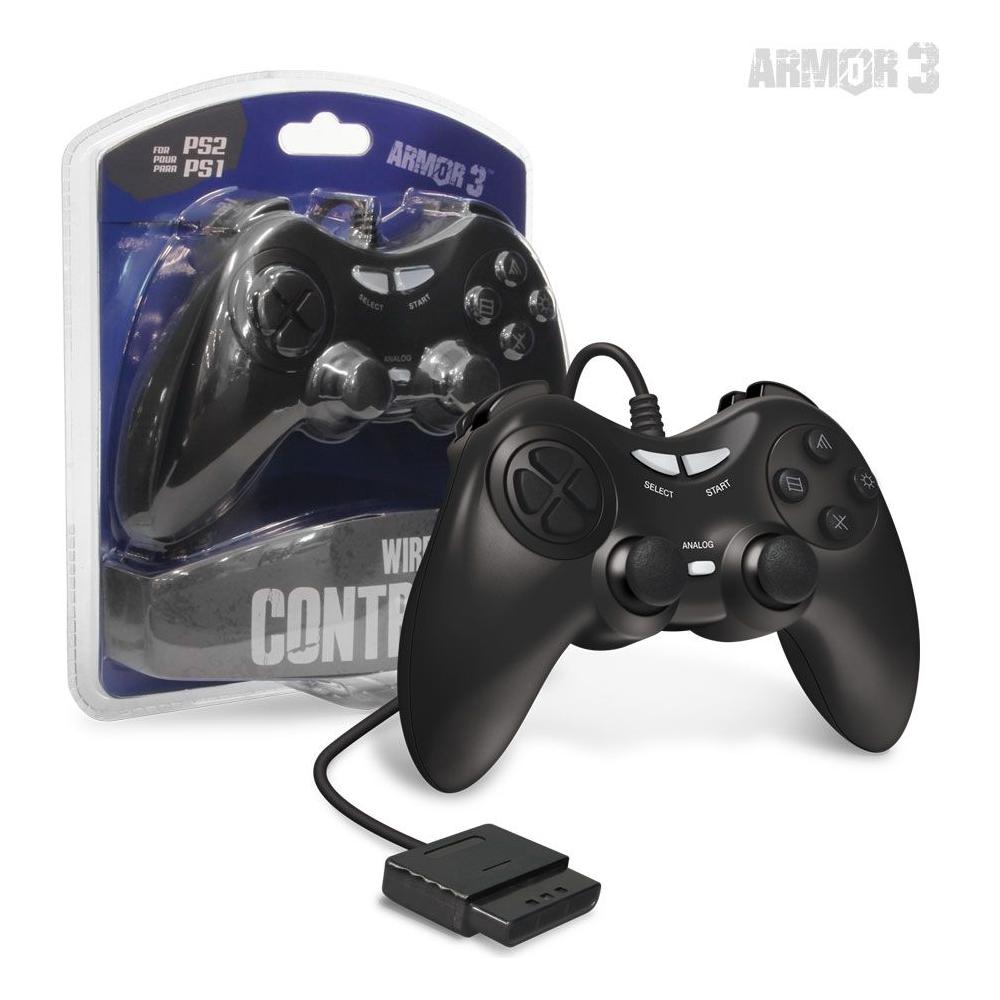 Wired Game Controller Compatible With PlayStation & PS2 (Armor 3)