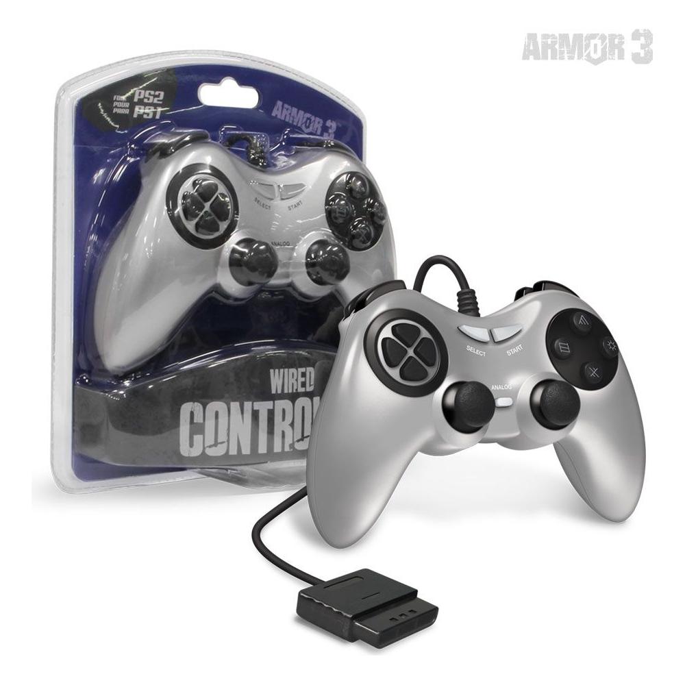 Wired Game Controller Compatible With PlayStation & PS2 (Armor 3)