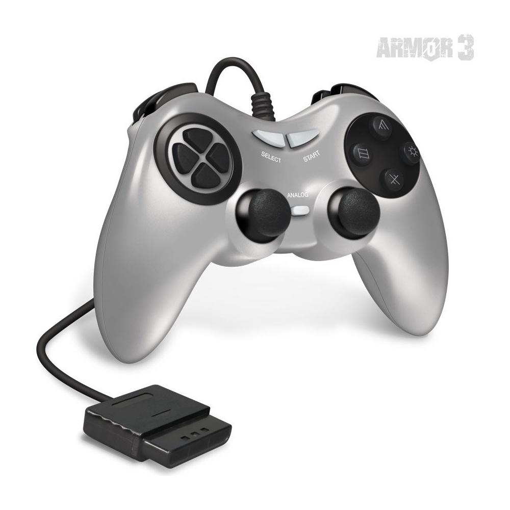 Wired Game Controller Compatible With PlayStation & PS2 (Armor 3)