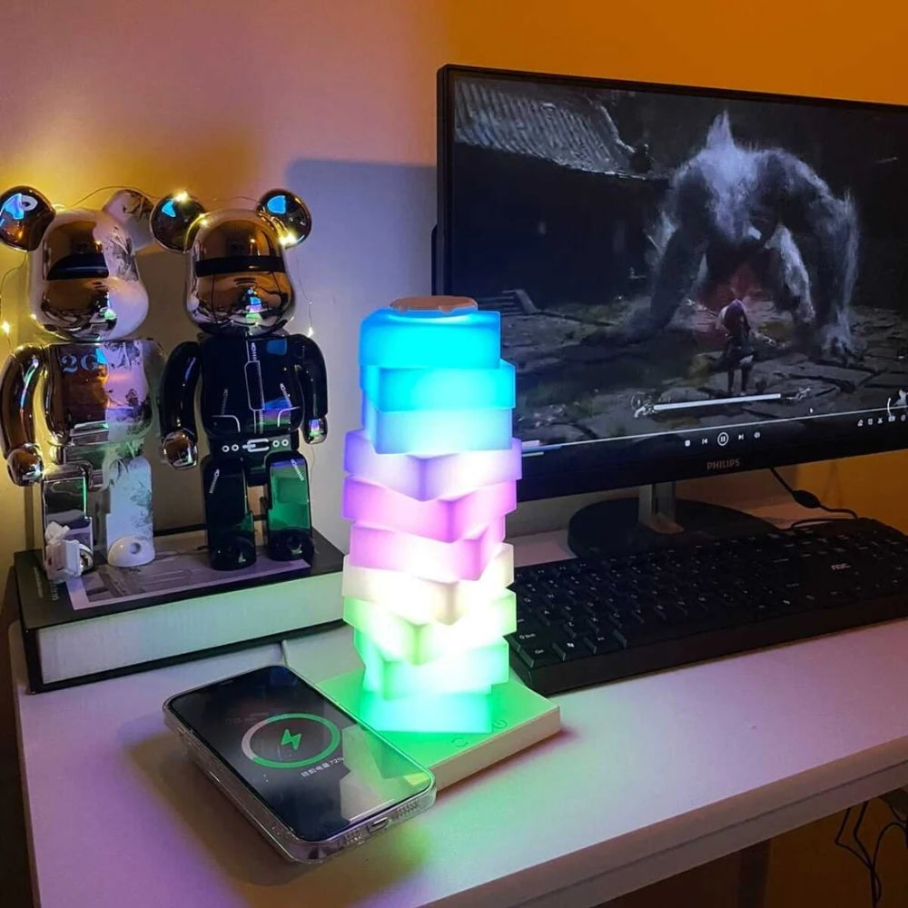 Wireless Charging Desk Lamp RGB Light With Color Changing