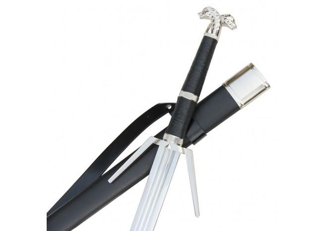 Witcher - Rivian Warrior Silver White Wolf Sword