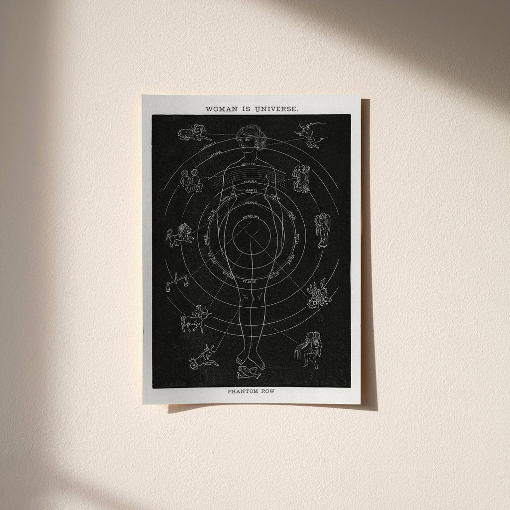 “Woman is Universe” Astrology Art Print