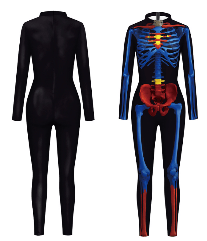 Women's Sexy Skeleton Costume for Halloween