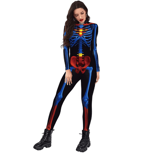 Women's Sexy Skeleton Costume for Halloween