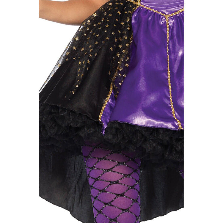 Women's Witch Costume with Hat Halloween Dress Set