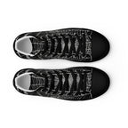 Spider Web Women’s High Top Canvas Shoes - 5