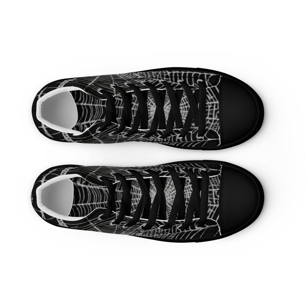 Spider Web Women’s High Top Canvas Shoes - 5