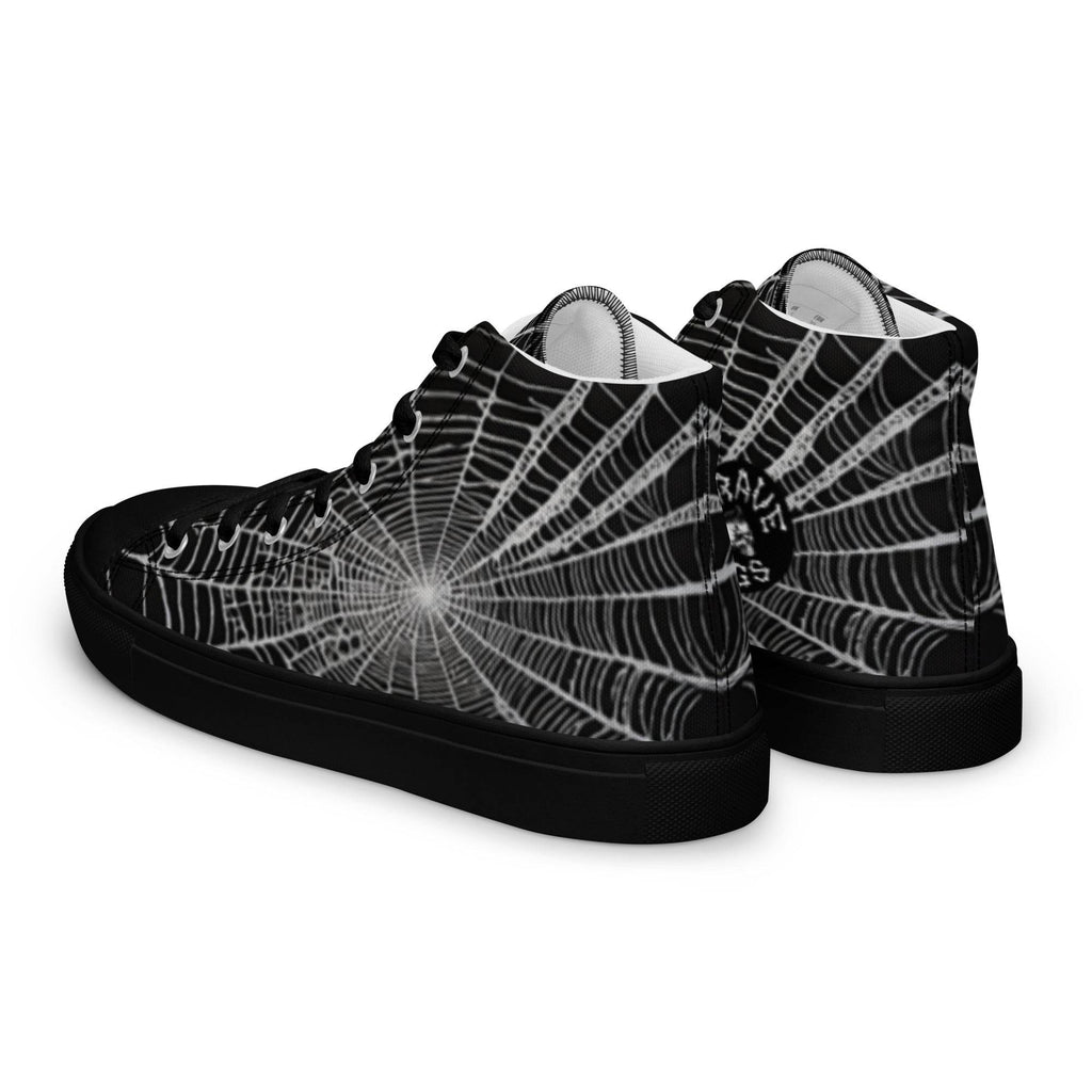Spider Web Women’s High Top Canvas Shoes - 5