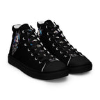 Skeleton Unicorn Women’s High Top Canvas Shoes - 5
