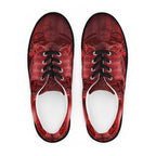 Gothic Skull and Heart Women’s Lace-up Canvas Shoes - 5