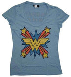 Wonder Woman The Skipper Logo Scoop Neck T-shirt - S