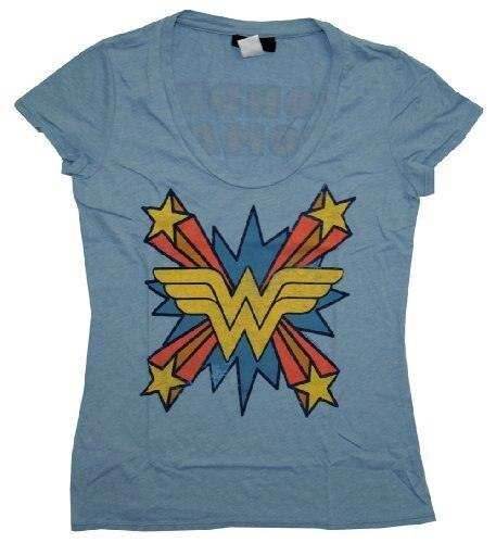 Wonder Woman The Skipper Logo Scoop Neck T-shirt - S