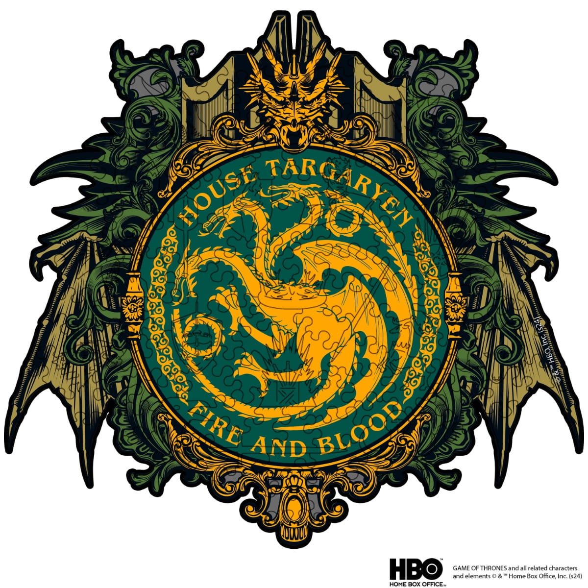 Wooden jigsaw puzzle Game of Thrones™ House Targaryen