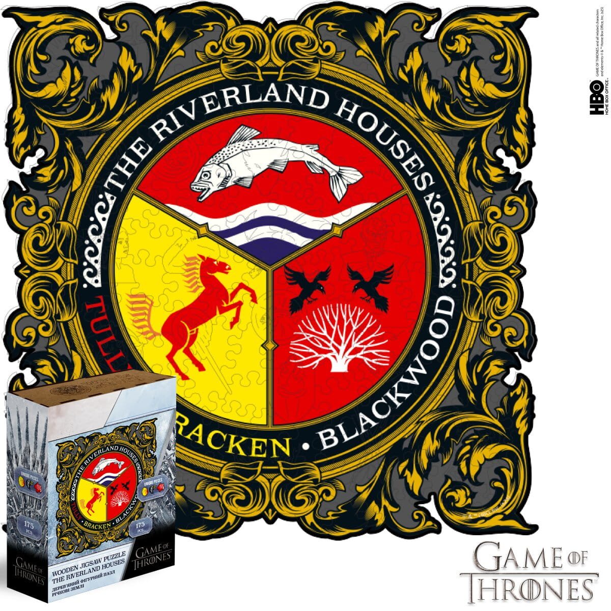 Wooden jigsaw puzzle Game of Thrones™ The Riverland Houses
