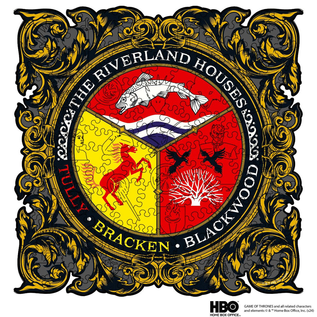 Wooden jigsaw puzzle Game of Thrones™ The Riverland Houses