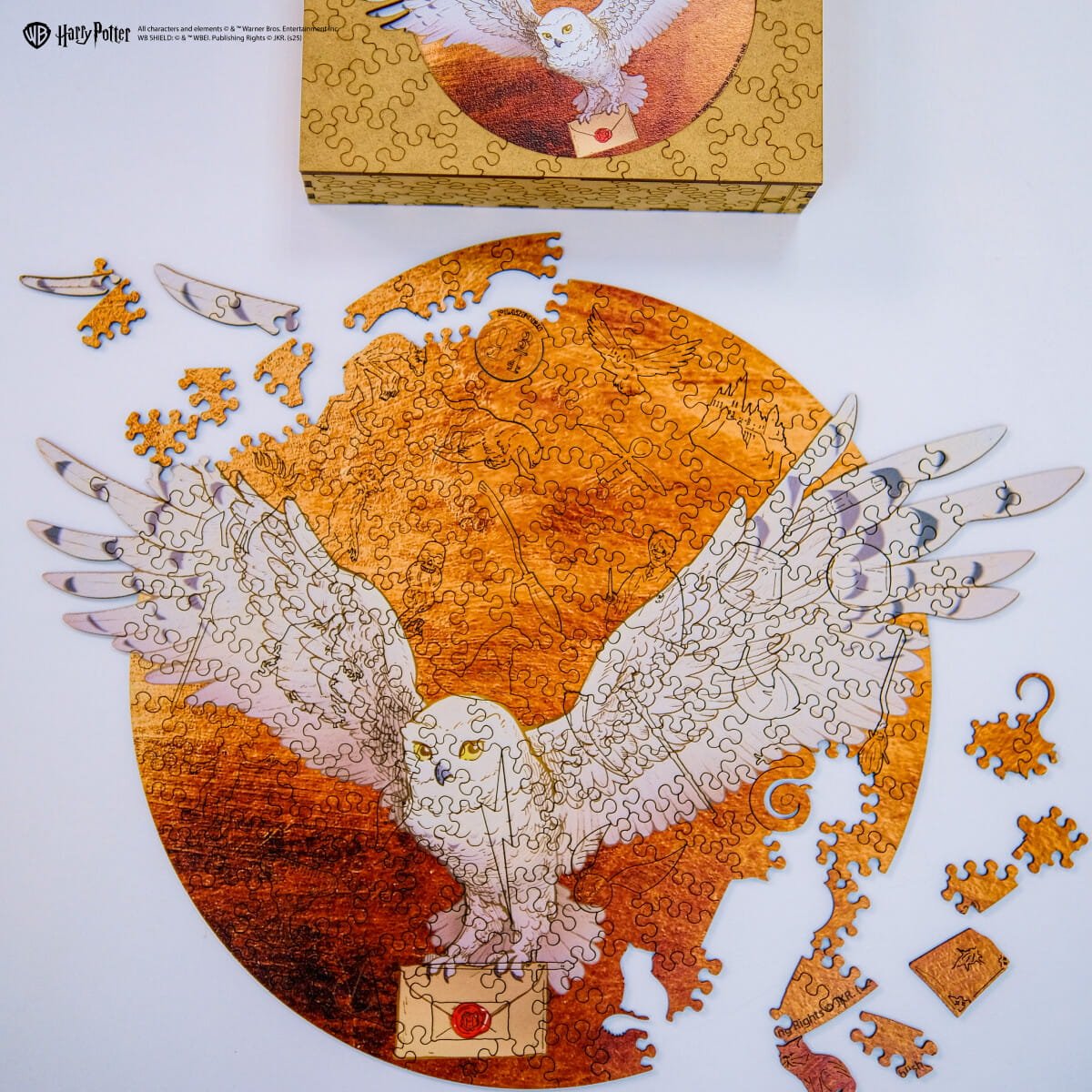 Wooden jigsaw puzzle Harry Potter Hedwig™