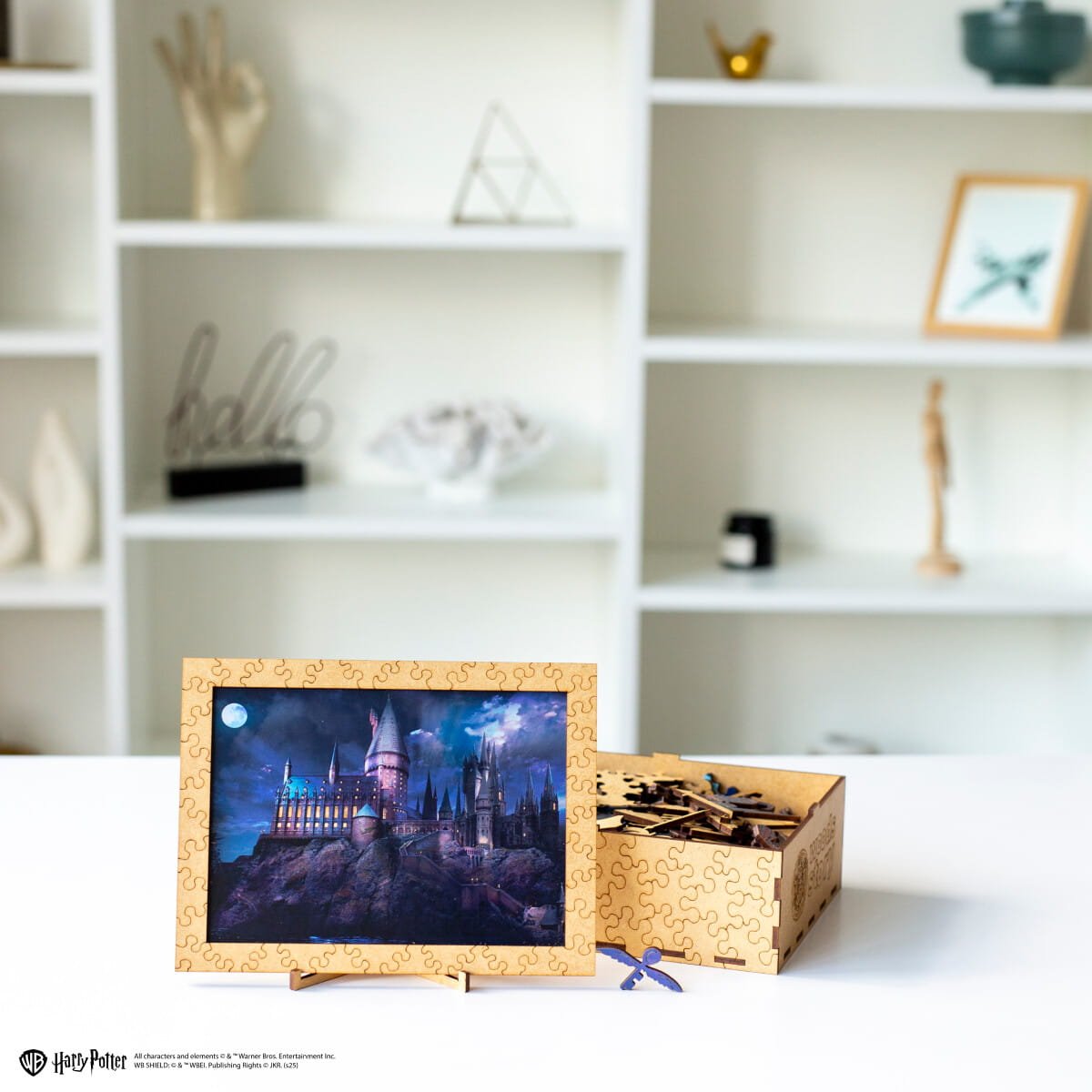 Wooden jigsaw puzzle Harry Potter Hogwarts Castle Night™