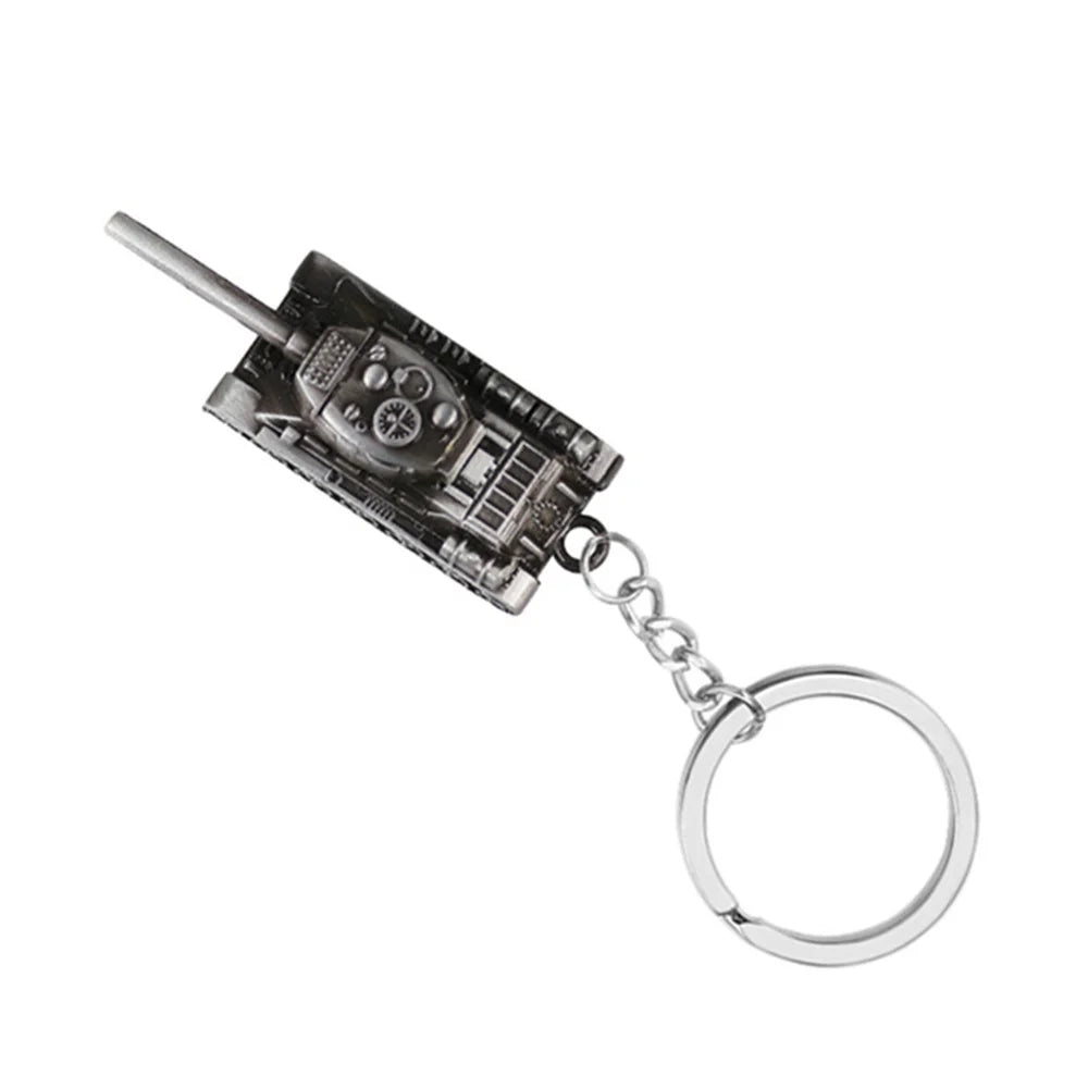 WOT World Of Tanks Keychain World Of Tanks Key Holder Tank War Keychains Metal Gift Pendant Heavy Weapon 3D Tank Gift