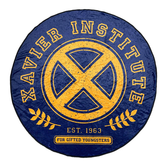 X-Men Xavier Institute Marvel Fleece Throw Super Soft Lightweight Blanket 54 Inches - 