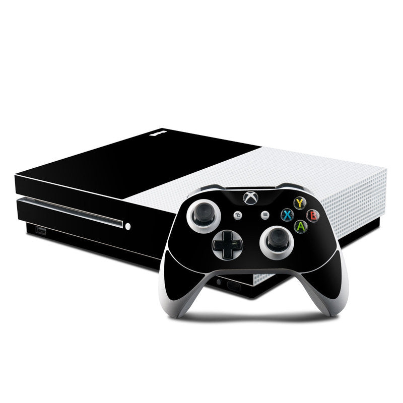 Solid State Black - Microsoft Xbox One S Console and Controller Kit Skin
