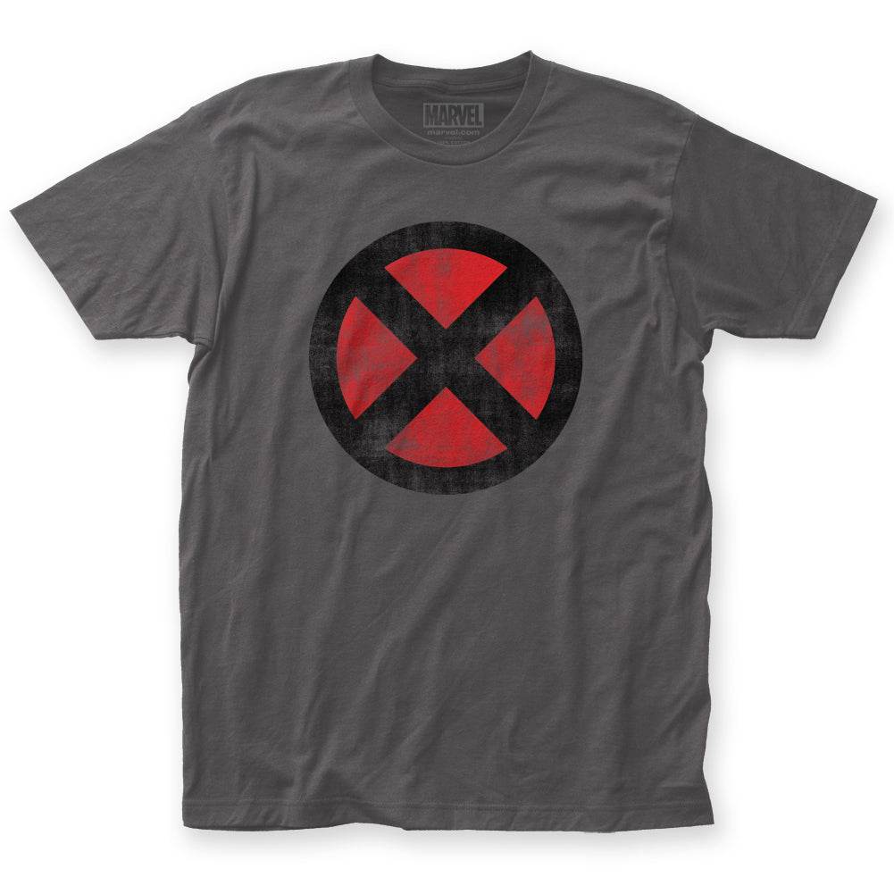 X-Men Distressed Logo Marvel Comics Adult T-Shirt - S