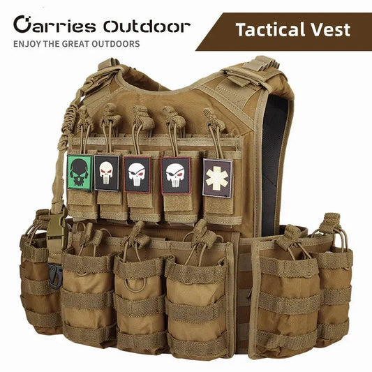 YAKEDA Quick Release Tactical Survival Vest Multi-function SWAT Combat Molle Chaleco Tactico Tactical Jacket