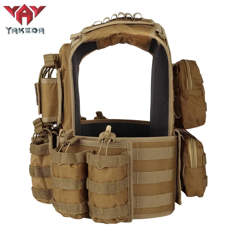 YAKEDA Quick Release Tactical Survival Vest Multi-function SWAT Combat Molle Chaleco Tactico Tactical Jacket