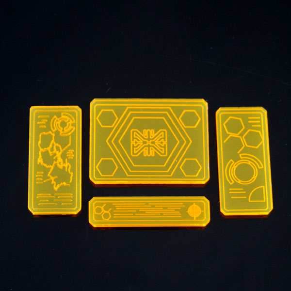 Fluorescent Scifi Screens - Tech Console / Fluorescent Orange